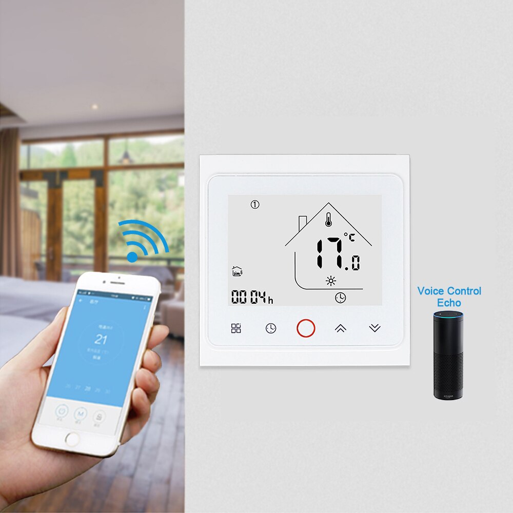 Smart WIFI Thermostat 5A/16A Water Electric Floor Heating Gas Boiler WIFI Temperature Control Regulator with Echo Voice Control
